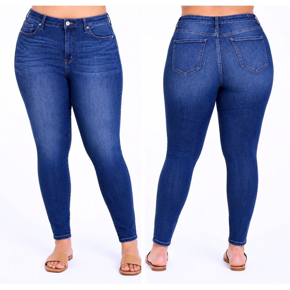 Torrid Size 20R Stretch Premium Sky High‎ Skinny Jeans Blue Wash Women's
